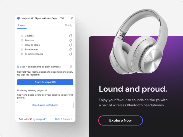 How to turn figma to responsive prototype image